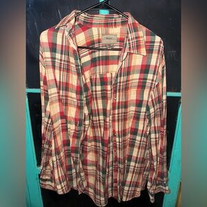 Yellow red brown flannel